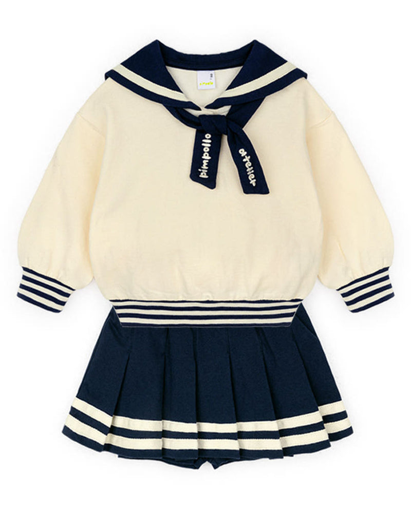 [Pimpollo] School skirt upper and lower suit (2 colors)