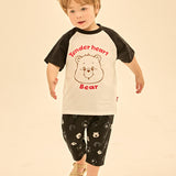 [Care Bear] Line Tender Heart Bear Color Raglan T-Shirt