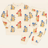 Hello Winter Bear Bump Top and Bottom Set