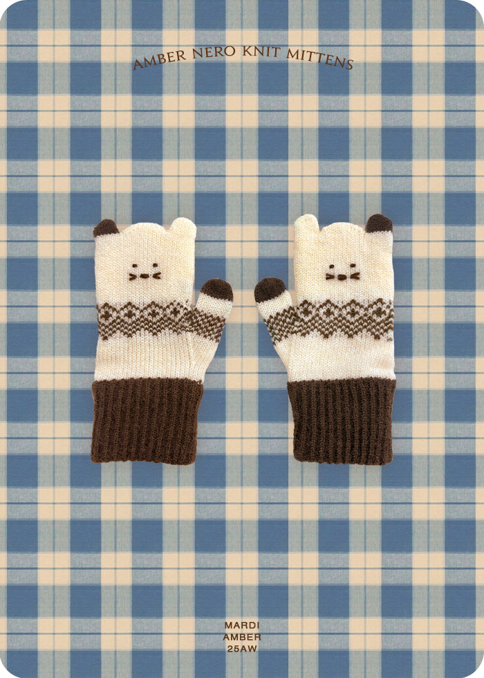 Nero Knit Gloves