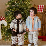 Holiday jacquard cardigan