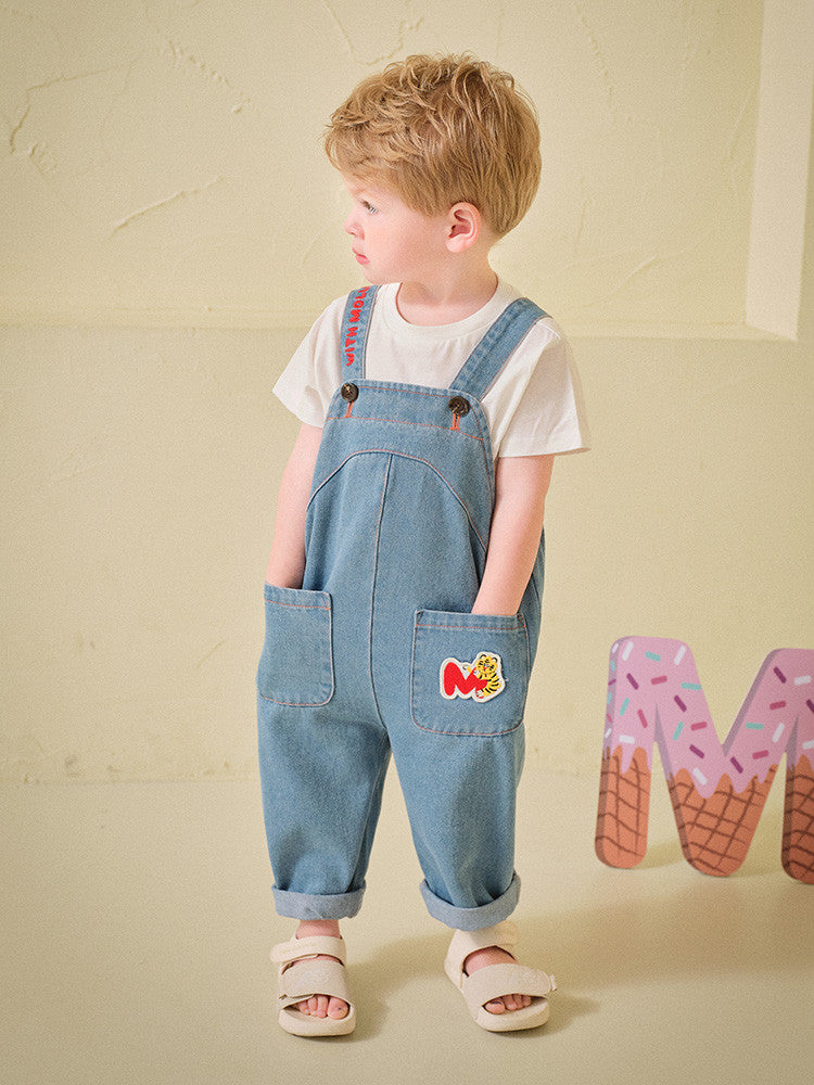 Tiger blue overall pants