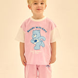 [70%OFF] Care Bear Play look top and bottom set (short sleeve)