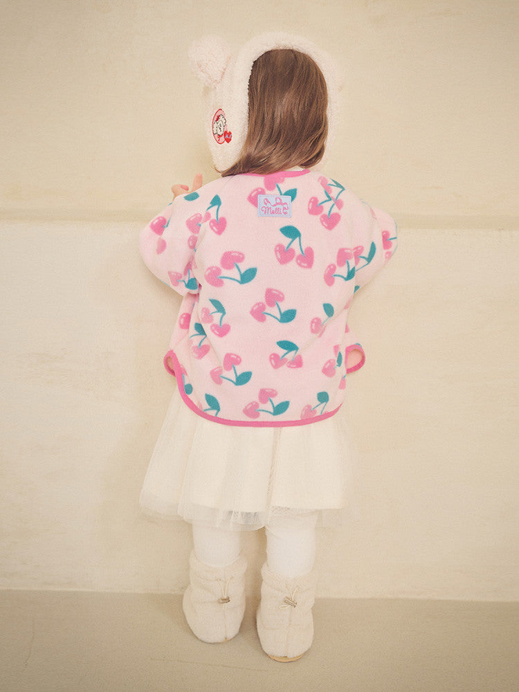 Love cherry fleece jacket