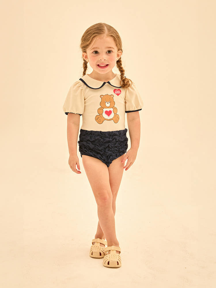 [Care Bear] Tenderheart Bear Sailor One Piece Swimsuit (Swimmer Set)