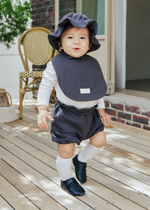 Cozy Big Bib Bib_Charcoal