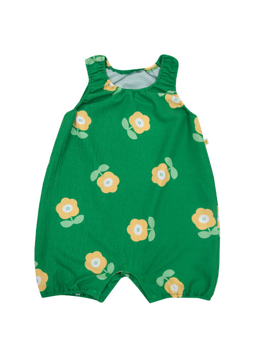 ICE HAPPY FLOWER ROMPERS Green