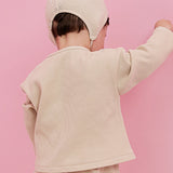 WAFFLE CARDIGAN Beige