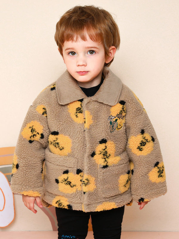 Teddy Bear Fleece Collar Jumper