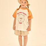 [Care Bear] Line Tender Heart Bear Color Raglan T-Shirt