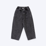 Vintage washing blue pants