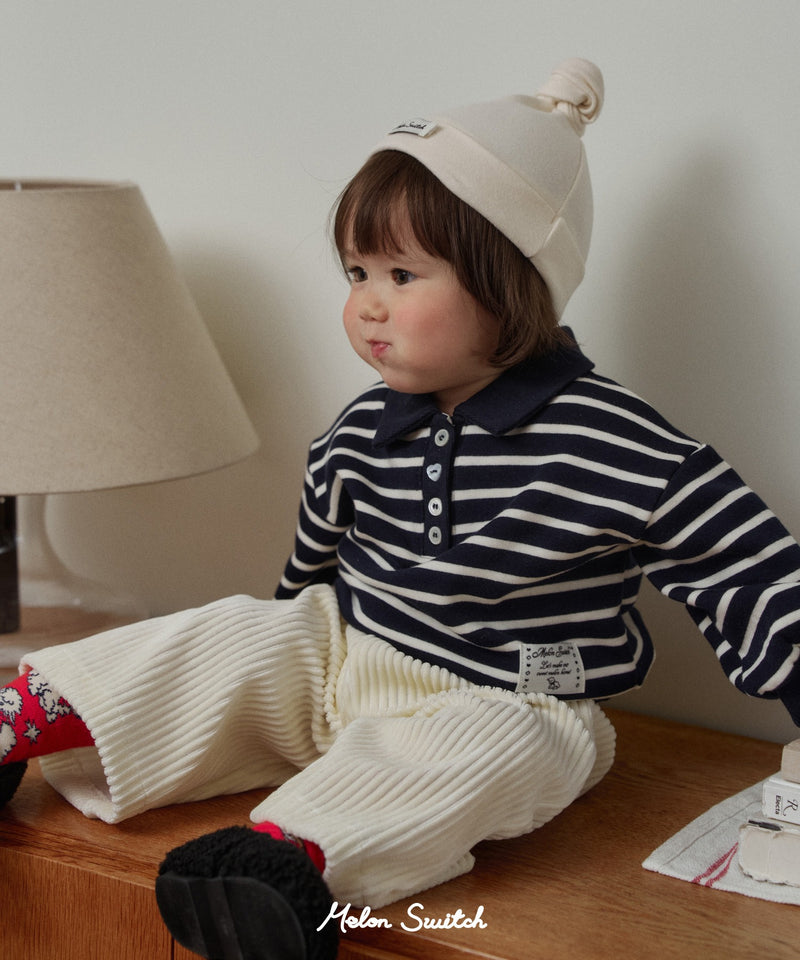 Fleece button-up collar man-to-man