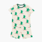 Flip Poly Ribbed Short sleeve Indoor Wear Set 家居服(26SS)