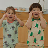 Flip Poly Ribbed Short sleeve Indoor Wear Set 家居服(26SS)