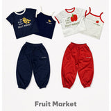 Fruit Market Pom Pom 3-Piece Set 26 Summer