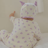 [Pre-order] Heart Bongbong bodysuit_Blueberry