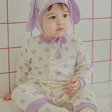 [Pre-order] Heart Bongbong bodysuit_Blueberry