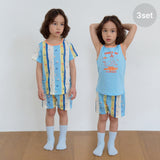 High Summer Bamboo Mesh 3-Set 家居服(26SS)