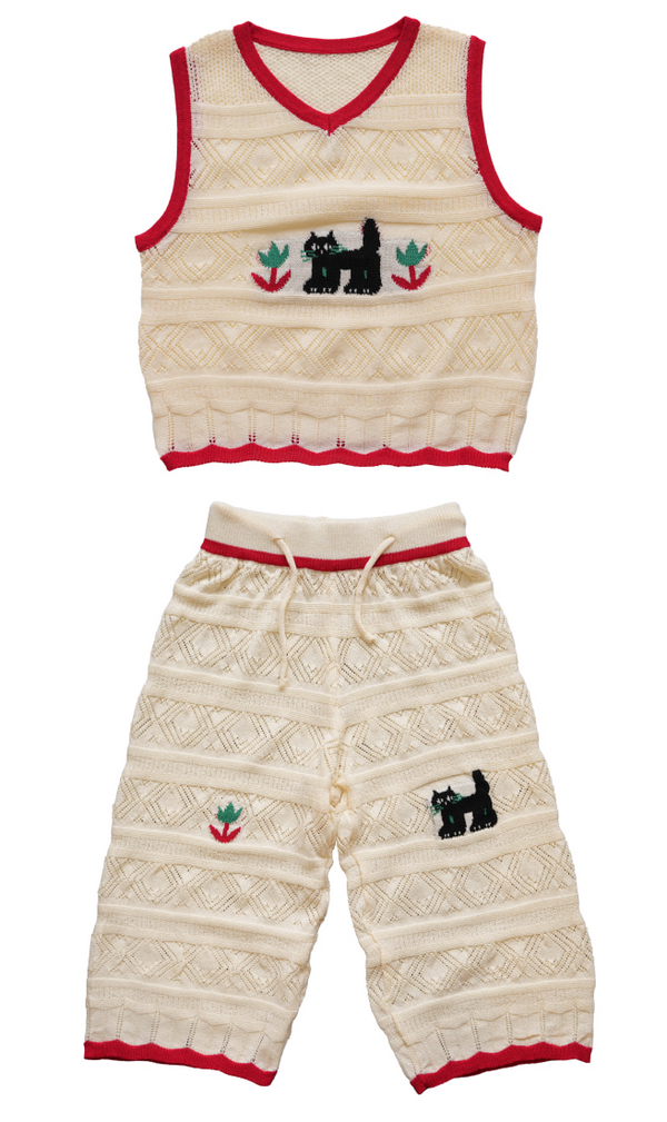 Cat Knit Set