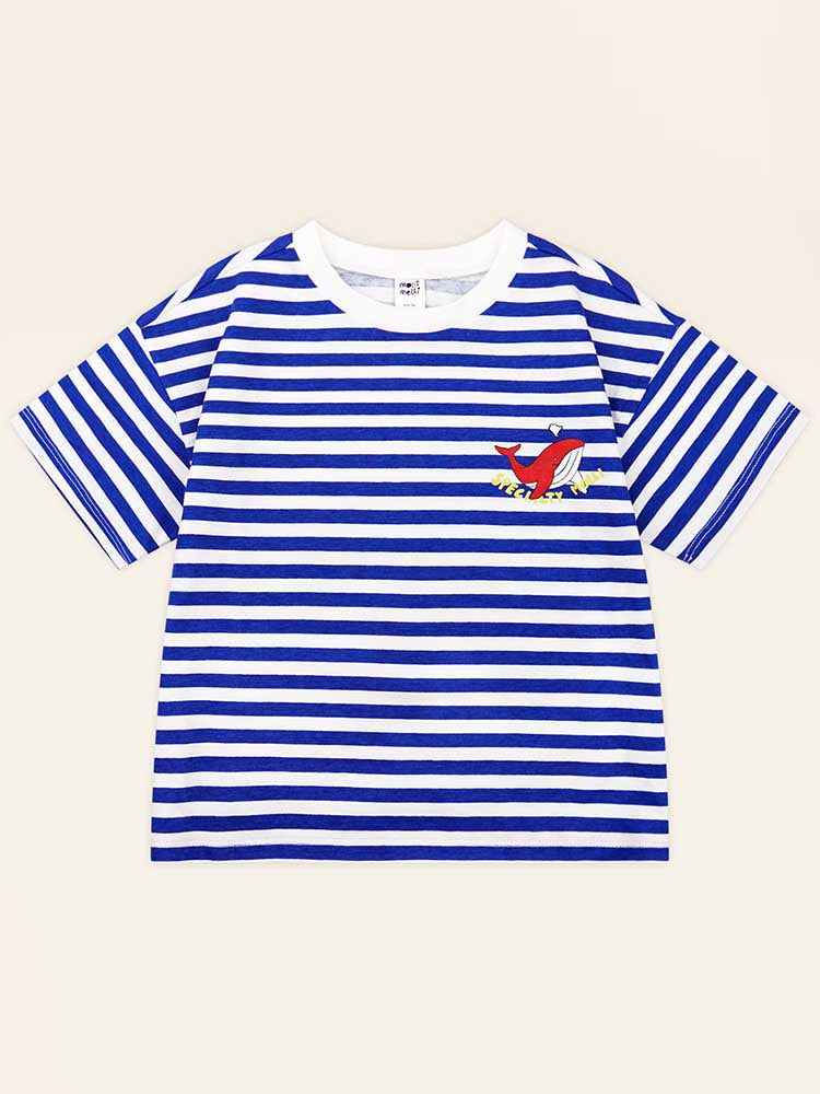 MOLLIMELLI Whale stripe T-shirt