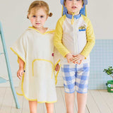 Lazy summer zip-up Rashguard top and bottom (flap cap set)