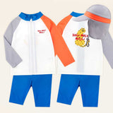 New Melichita zip-up Rashguard top and bottom (flap cap set)