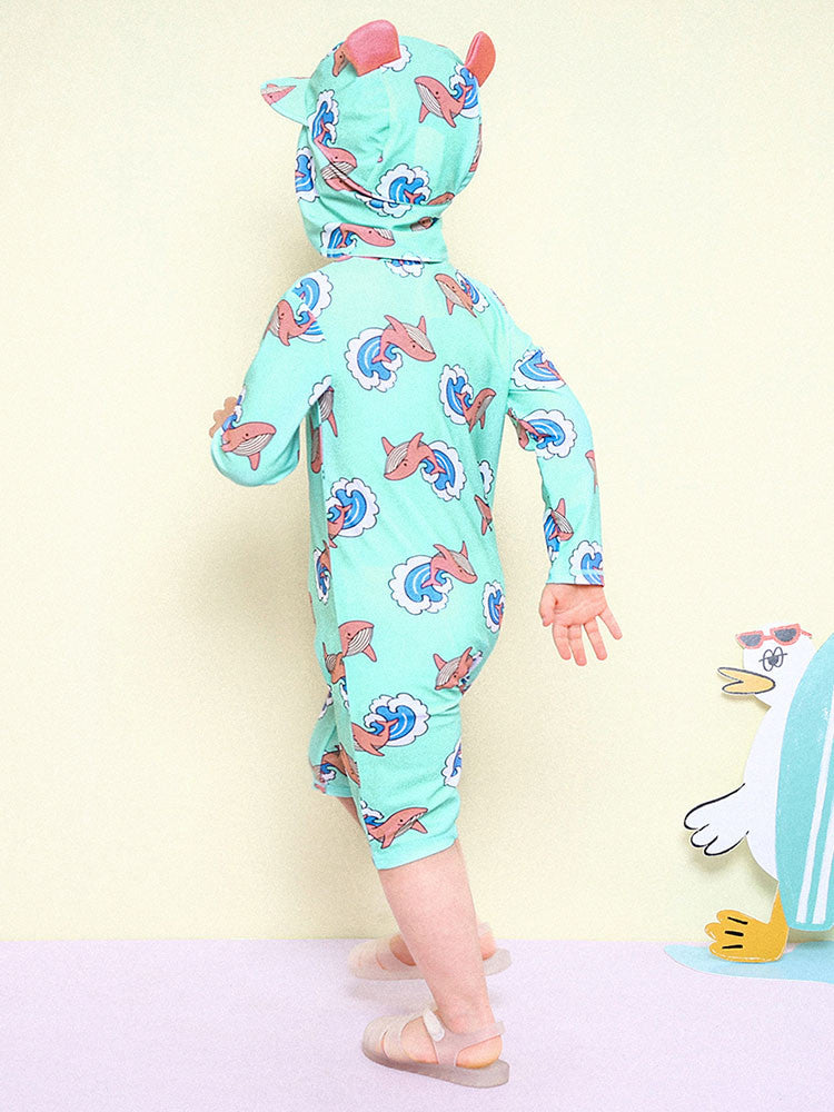 Molly Whale Swimsuit (flap cap set)