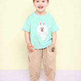 Line Friends Drawing Slub Baggy Pants