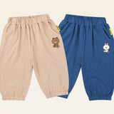 Line Friends Drawing Slub Baggy Pants