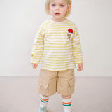 [MollliMelli] Fruit Bear Stripe T-shirt