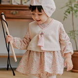 Flower Garden Hanbok Romper_Pink