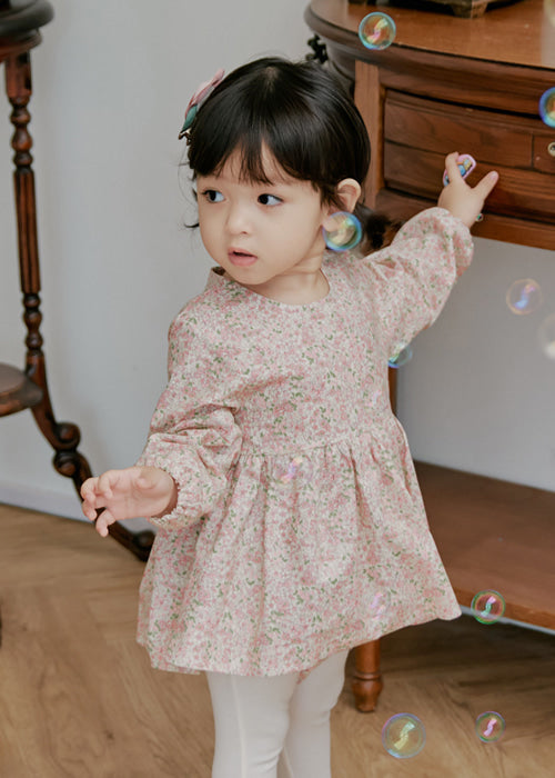 Flower Garden Hanbok Romper_Pink