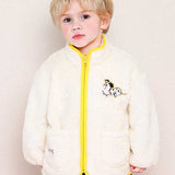 [Disney] 101 Dalmatians soft boa zip-up jumper