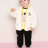 [Disney] 101 Dalmatians soft boa zip-up jumper