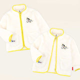 [Disney] 101 Dalmatians soft boa zip-up jumper