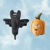 KC Cute Bat / Pumpkin Rattle Plush – Halloween Baby Toy & Gift