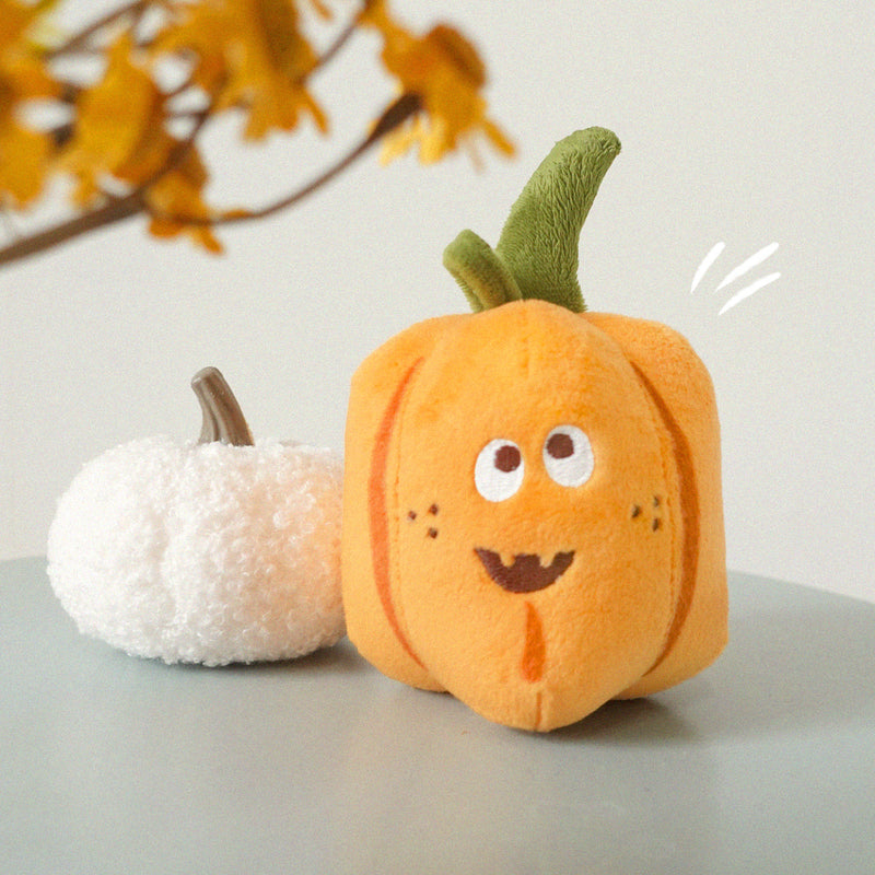 KC Cute Bat / Pumpkin Rattle Plush – Halloween Baby Toy & Gift