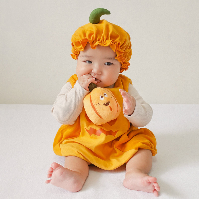 KC Cute Bat / Pumpkin Rattle Plush – Halloween Baby Toy & Gift