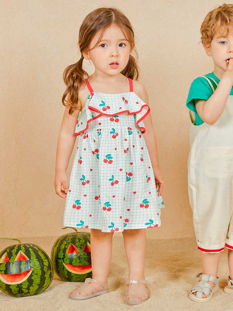 MOLLIMELLI New Lovely Cherry Sleeveless Dress