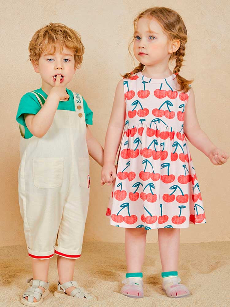 MOLLIMELLI New sweet fruit sleeveless dress