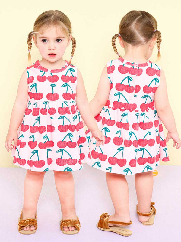 MOLLIMELLI New sweet fruit sleeveless dress