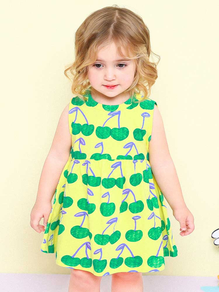 MOLLIMELLI New sweet fruit sleeveless dress