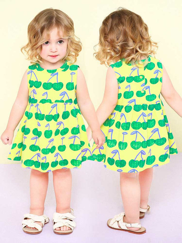 MOLLIMELLI New sweet fruit sleeveless dress