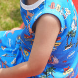 COOL MESH Blue Surfing Puppy Vest Set