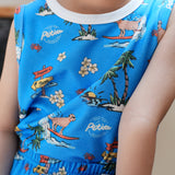 COOL MESH Blue Surfing Puppy Vest Set