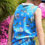 COOL MESH Blue Surfing Puppy Vest Set