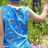 COOL MESH Blue Surfing Puppy Vest Set