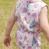 COOL MESH Pink Shell Vest Set