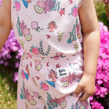 COOL MESH Pink Shell Vest Set