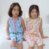 Lines Bamboo Mesh Sleeping Vest (26SS)